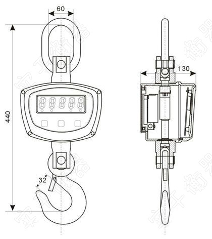 直視防磁吊鉤秤